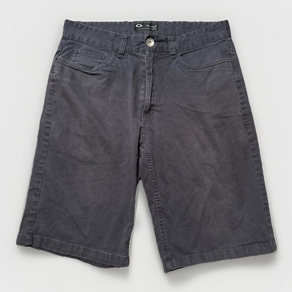 Oakley Shorts Mens 34 Pocket Button‎ Hiking Outdoors Black Chino 33x10.5